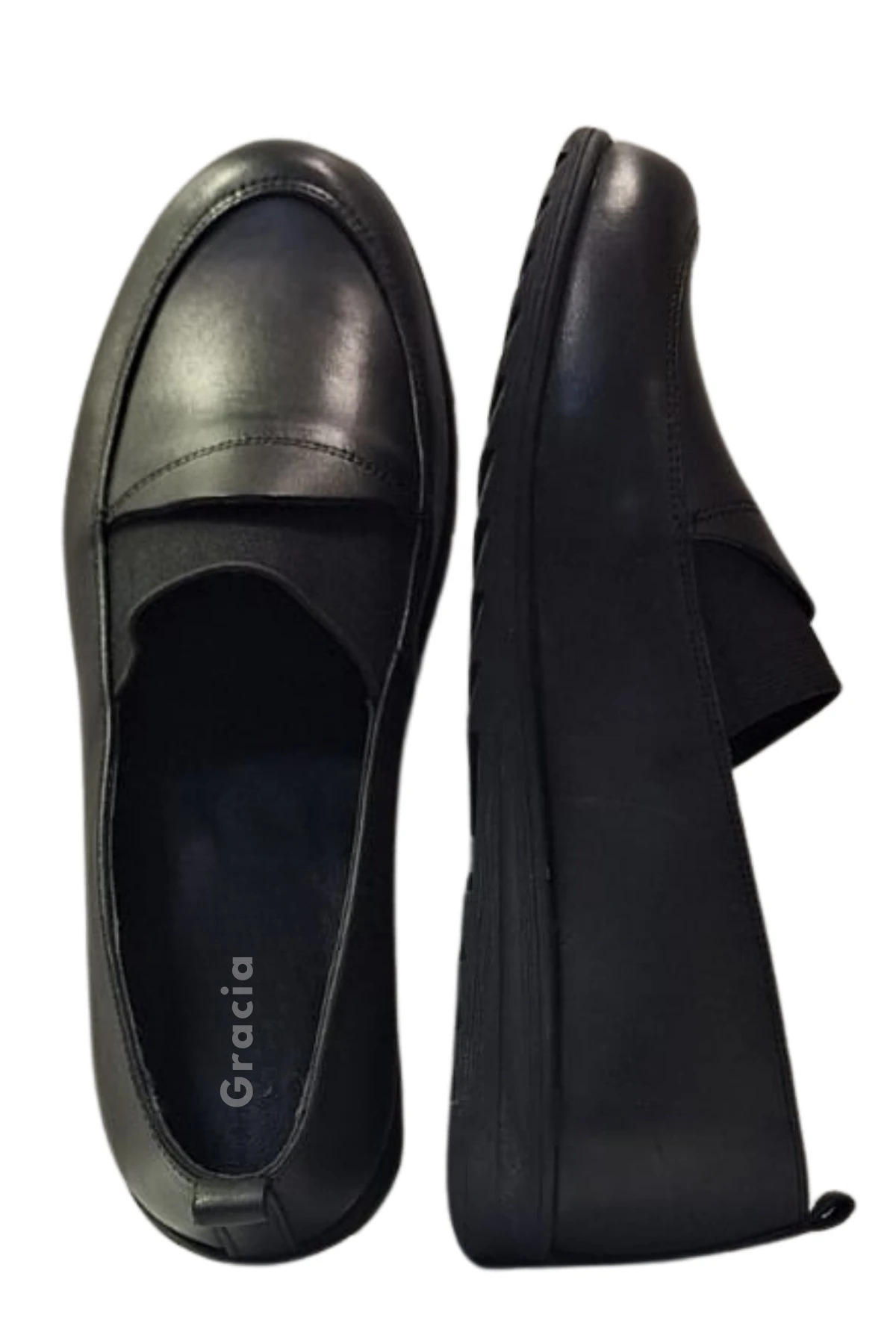 Hakiki Deri El Yapımı Kadın Loafer Ortapedik Ayakkabı - Konfor ve Şıklığın Buluştuğu Günlük Babetler - siyah