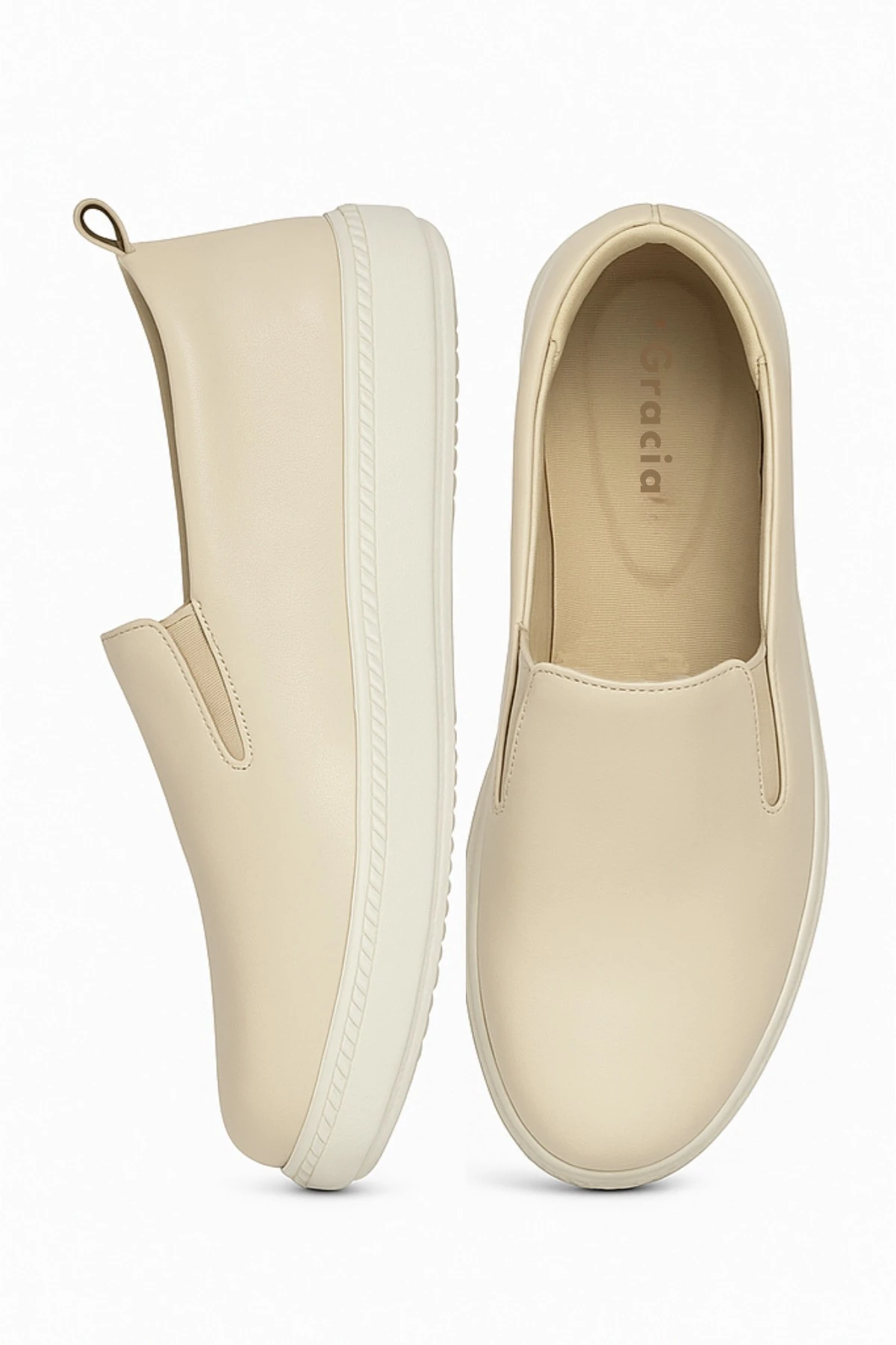 El Yapımı Hakiki Deri krem Kadın Hafif Esnek Rahat Şık yürüyüş ortapedik İş Ofis Günlük Ayakkabı