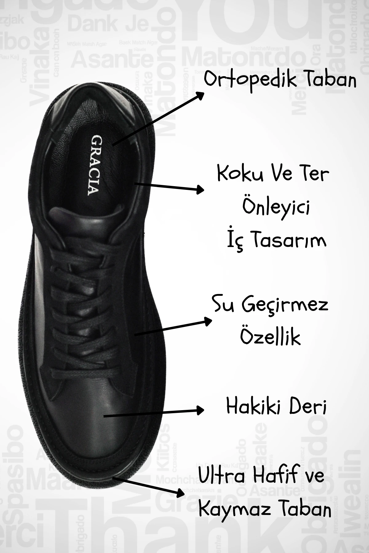 Erkek Casual Hakiki Deri Ayakkabı Rahat Taban Günlük Ofis Ortopedik Kaymaz Okul Sneakers Şık Klasik