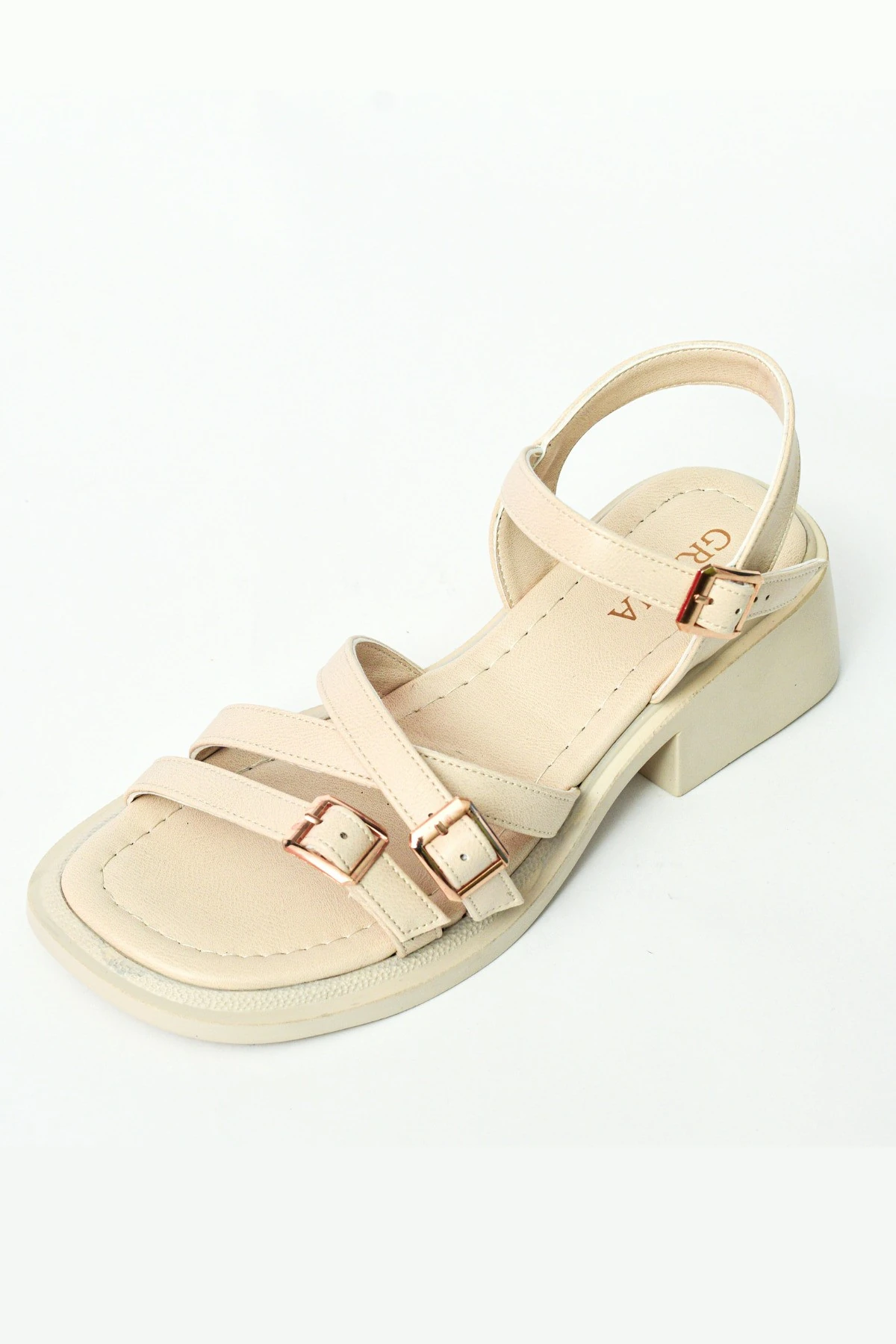 Kadın Yazlık Tokalı Sandalet düz Tabanlı Günlük Plaj Ofis Rahat Şık farklı renk ve model Ortepedik