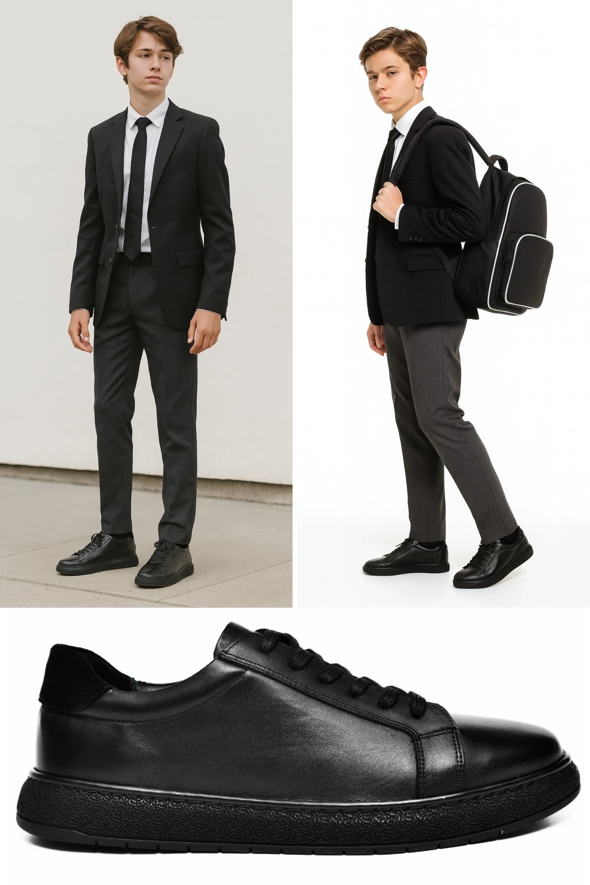 Erkek Sneakers Hakiki Deri Ayakkabı Rahat Tabanlı Günlük Ofis Ortopedik Kaymaz Okul Casual Şık