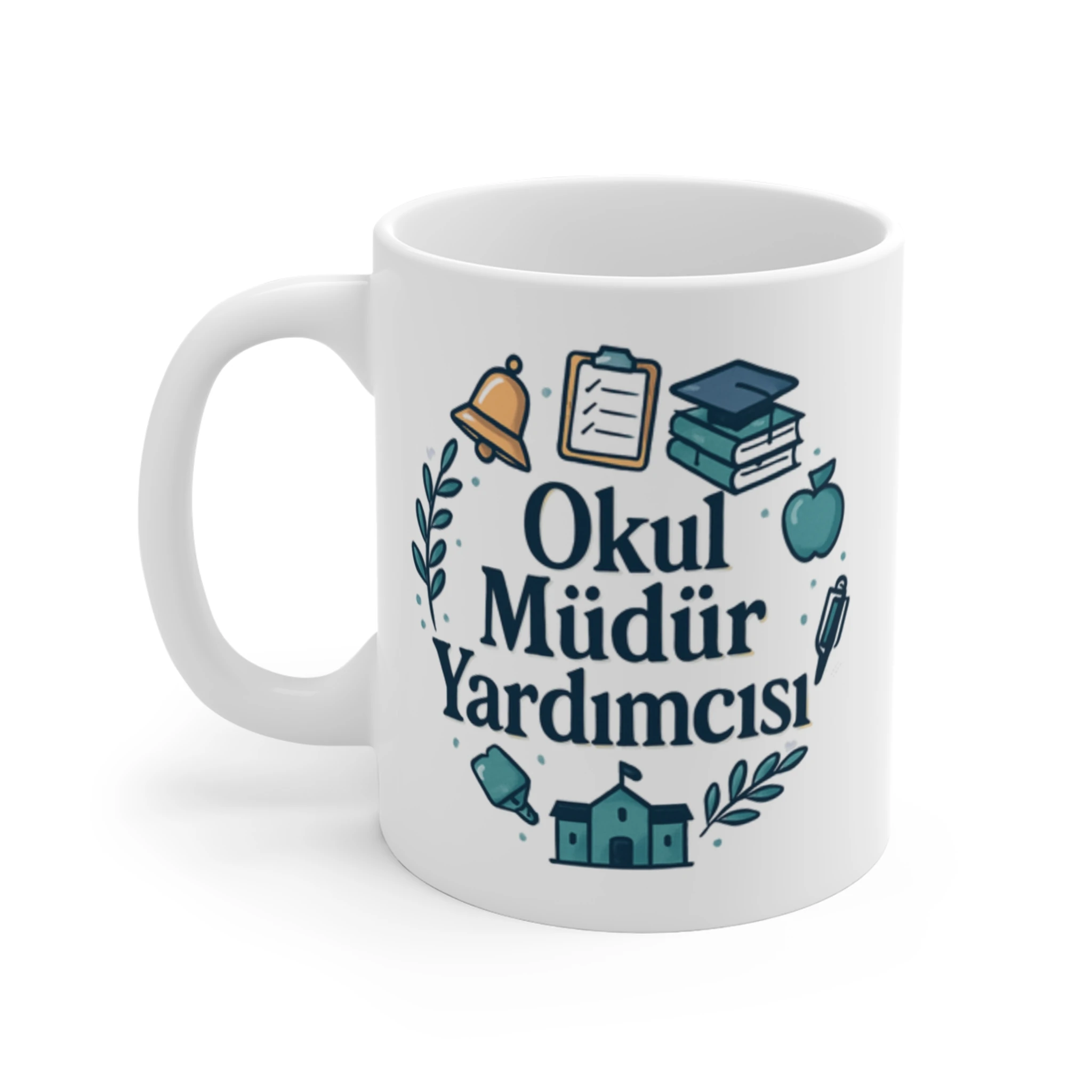 Okul Müdür Yardımcısına Özel Kişiselleştirilebilir Kupa | Öğretmenler Günü Yönetici Hediyesi - Okul Temalı