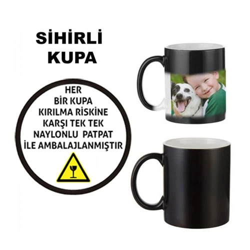 Kişiye Özel Sihirli Kupa – Isıyla Ortaya Çıkan Fotoğraf ve Yazı Baskı