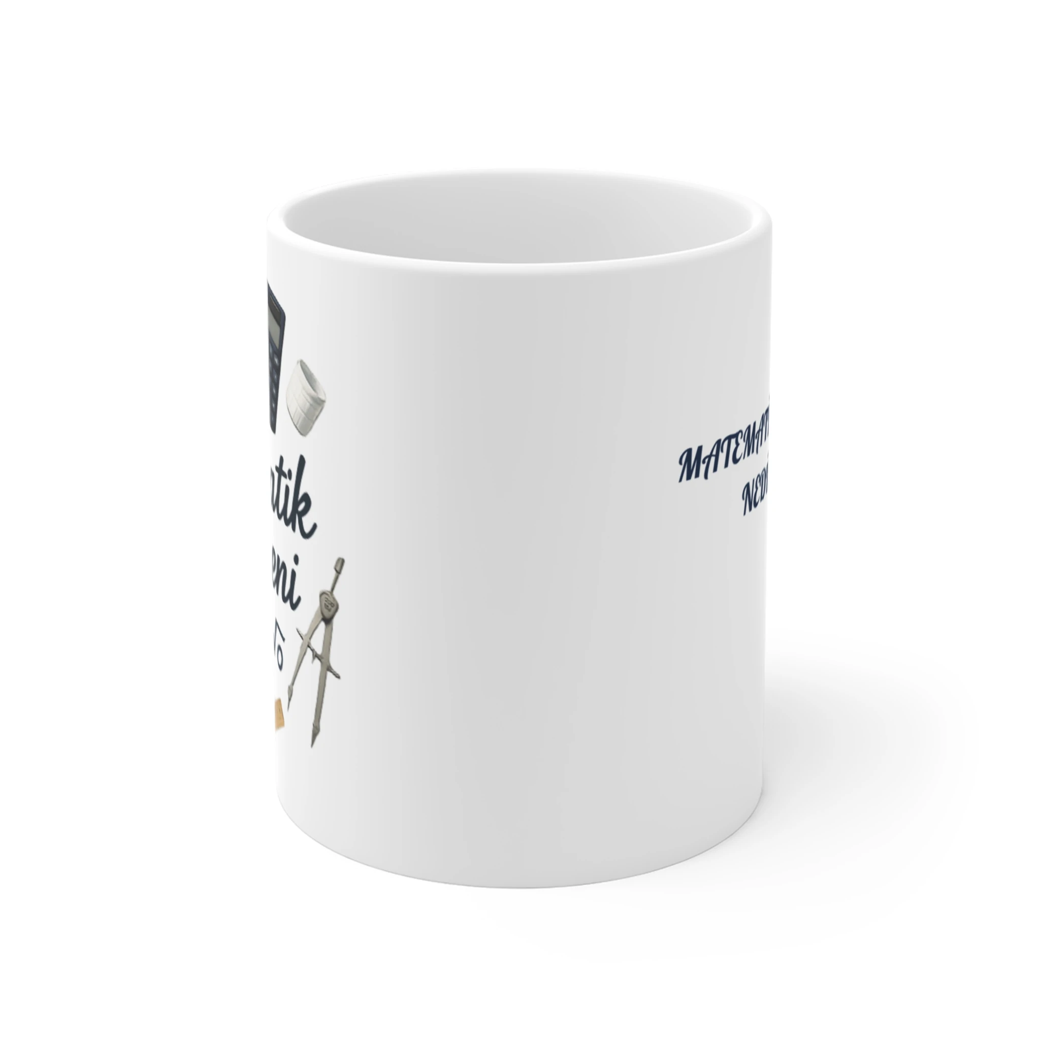 Matematik Öğretmenine Özel Kişiselleştirilebilir Kupa | Öğretmenler Günü Hediye Geometri Temalı