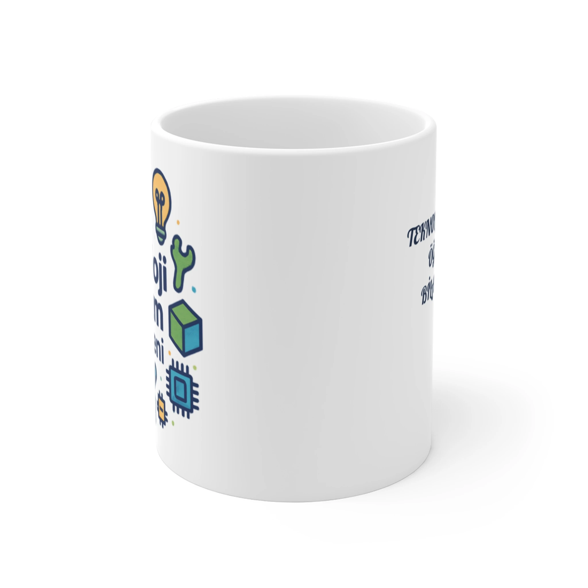 Teknoloji ve Tasarım Öğretmenine Özel Kişiselleştirilebilir Kupa | Öğretmenler Günü İcat ve Yaratıcılık Hediyesi