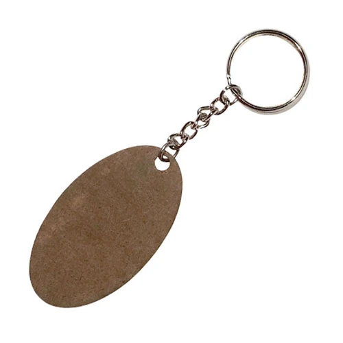 Kişiye Özel Oval HDF Anahtarlık (6.5x5 cm) | Fotoğraf veya Logo Baskılı Premium Hediyelik