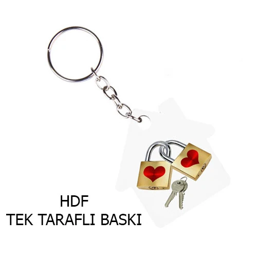 Kişiye Özel HDF Ev Anahtarlığı | Fotoğraf ve Logo Baskılı Hediyelik Anahtarlık | Yeni Ev Hediye Fikri