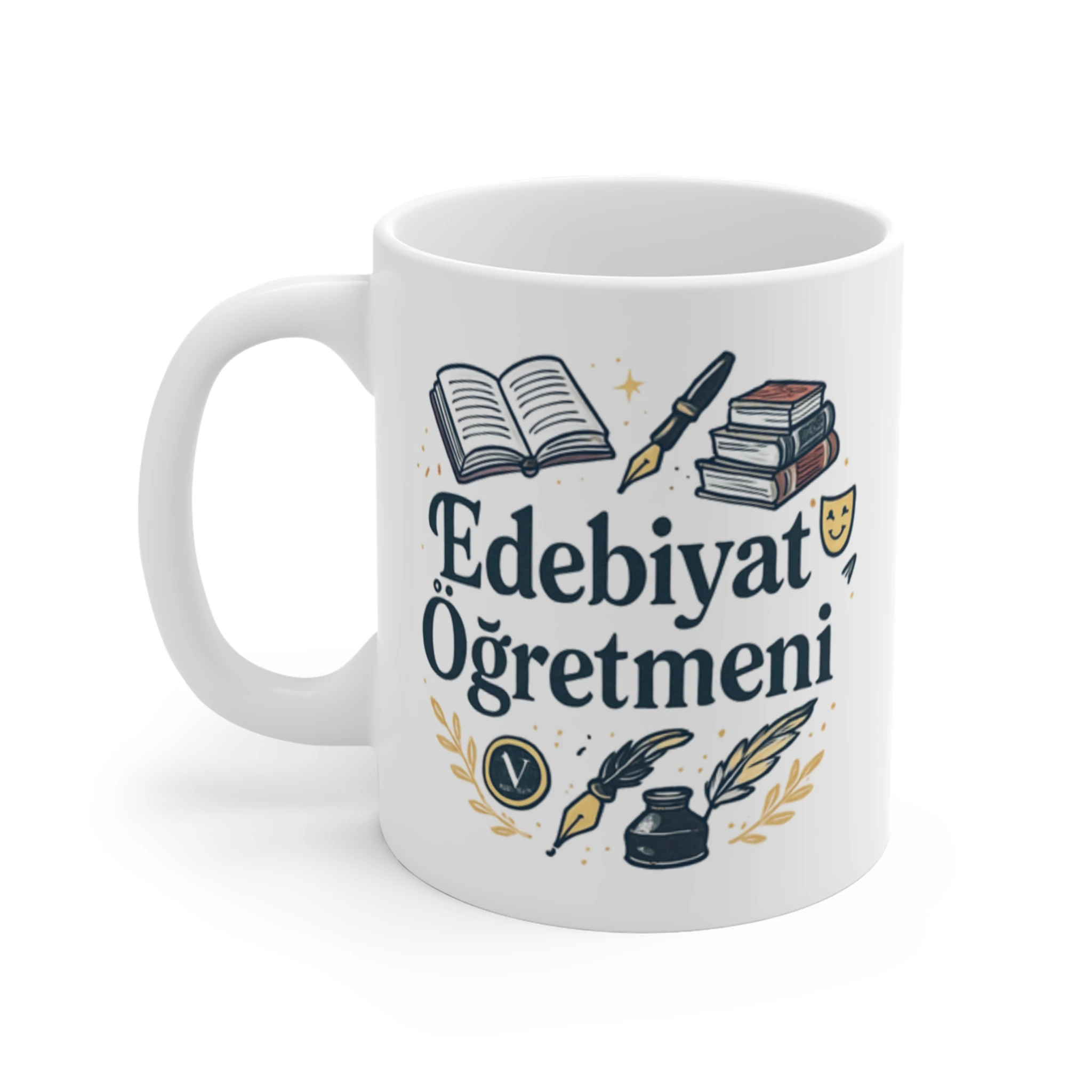 Edebiyat Öğretmenine Özel Kişiselleştirilebilir Kupa | Öğretmenler Günü Hediyesi