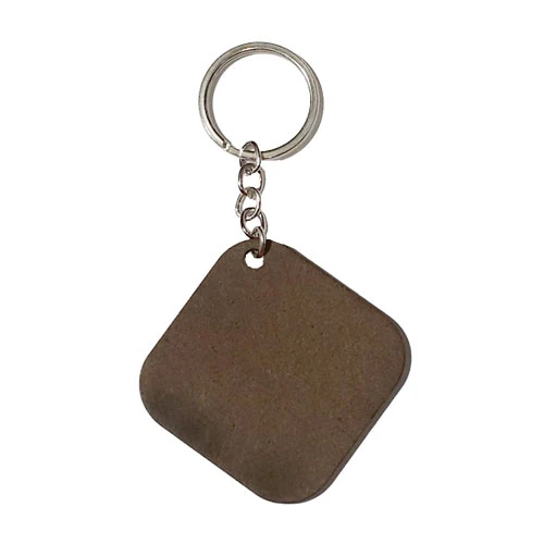 Kişiye Özel Kare HDF Anahtarlık (5x5 cm) | Fotoğraf, Logo ve İsim Baskılı Şık Anahtarlık