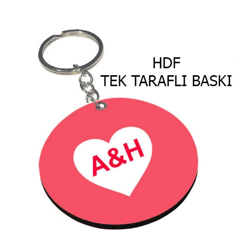 Kişiye Özel Yuvarlak HDF Anahtarlık (5 cm Çap) | Logo ve Fotoğraf Baskılı Şirket Promosyonu