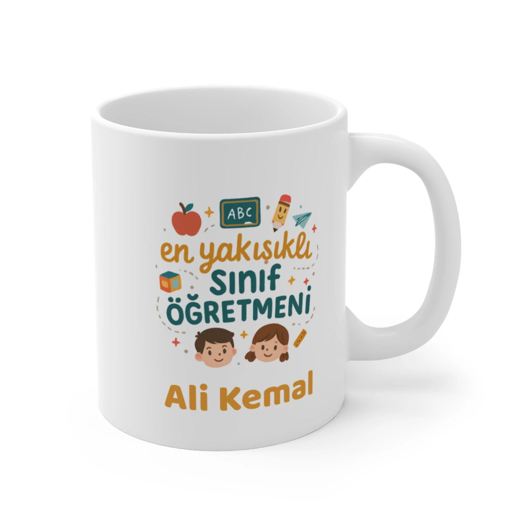 En Yakışıklı Sınıf Öğretmenine Kişiye Özel İsimli Kupa Bardak