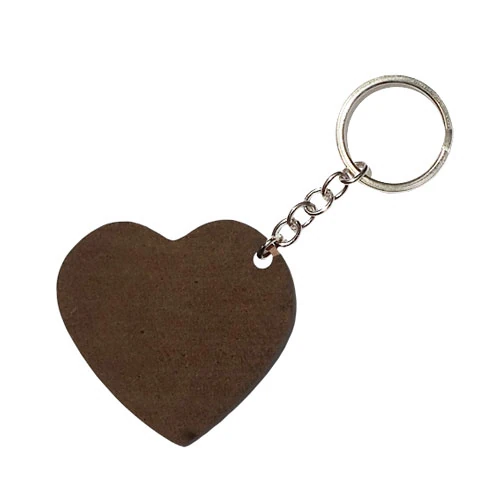 Kişiye Özel Kalp HDF Anahtarlık (6x6 cm) | Sevgiliye, Eşe Fotoğraf Baskılı Romantik Hediye