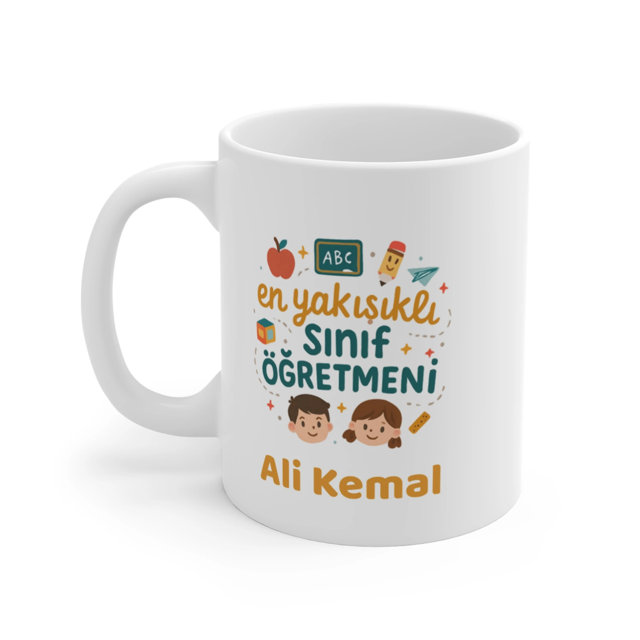 En Yakışıklı Sınıf Öğretmenine Kişiye Özel İsimli Kupa Bardak