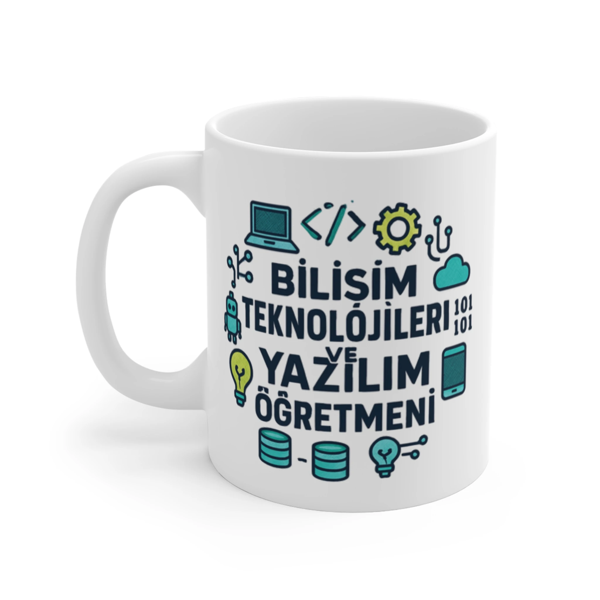 Bilişim Teknolojileri ve Yazılım Öğretmenine Özel Kişiselleştirilebilir Kupa | Öğretmenler Günü Hediye
