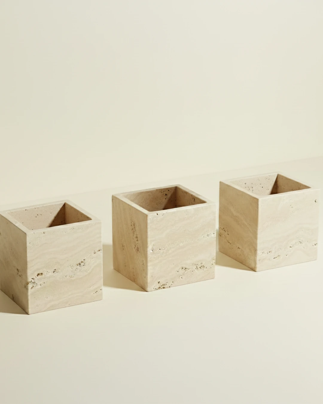 Traverten 3'lü Kutu