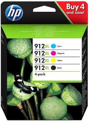 HP 3YP34AE (912XL) CMYK 4lü Set Orjinal Kartuş - OfficeJet Pro 8012 / 8013