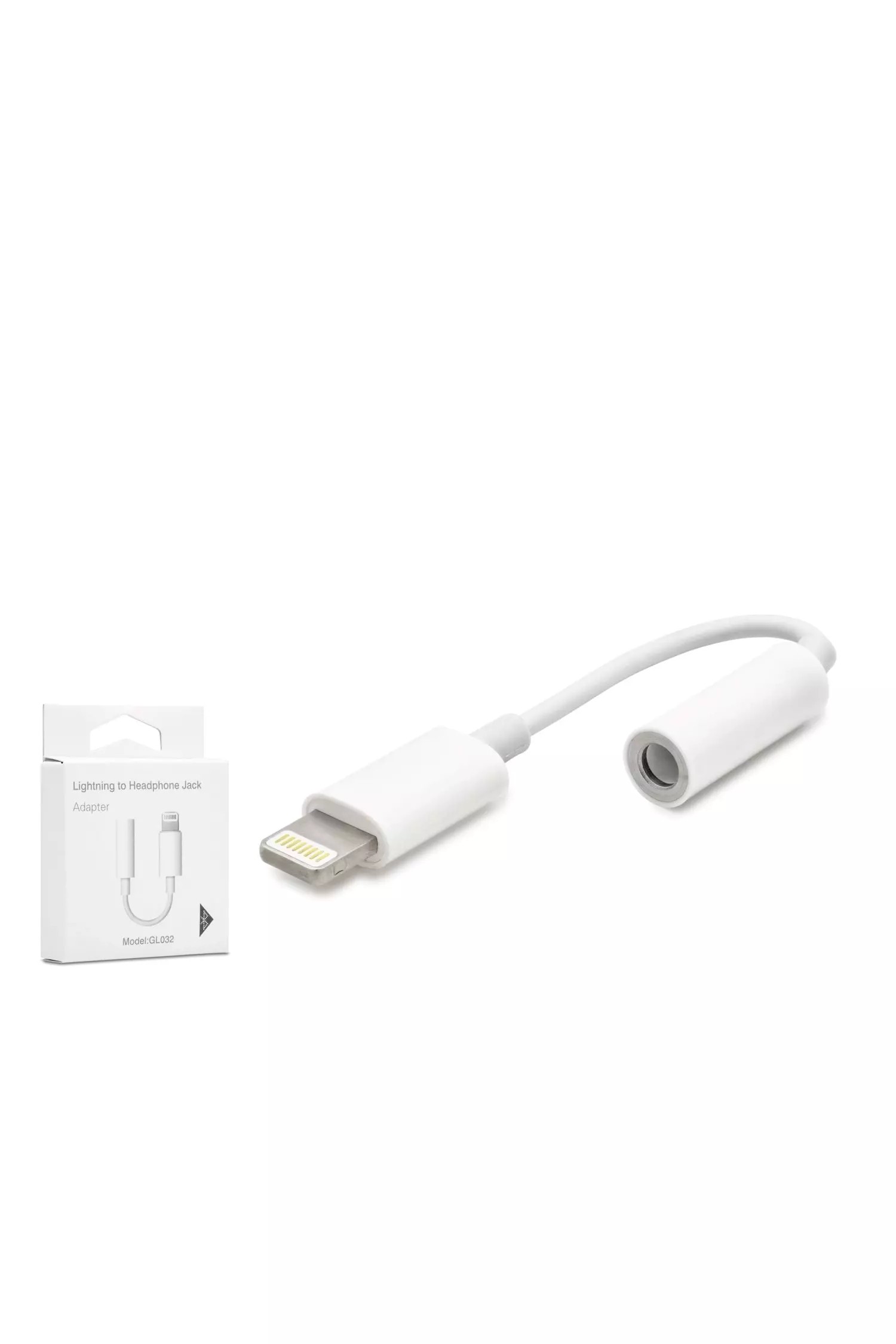 Hadron HDX1003 LIGHTNING (M) TO AUX3.5 (F) ADAPTÖR OTG (Bluetooth) Beyaz