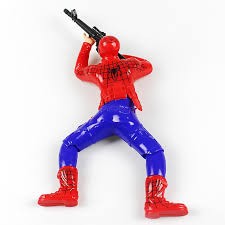 Spiderman Yerde Sürünen Pilli Örümcek Adam