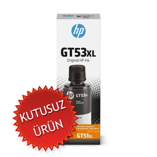HP 1VV21AE (GT-53XL) Siyah Orjinal Mürekkep Kartuş (T12878) U Kutu
