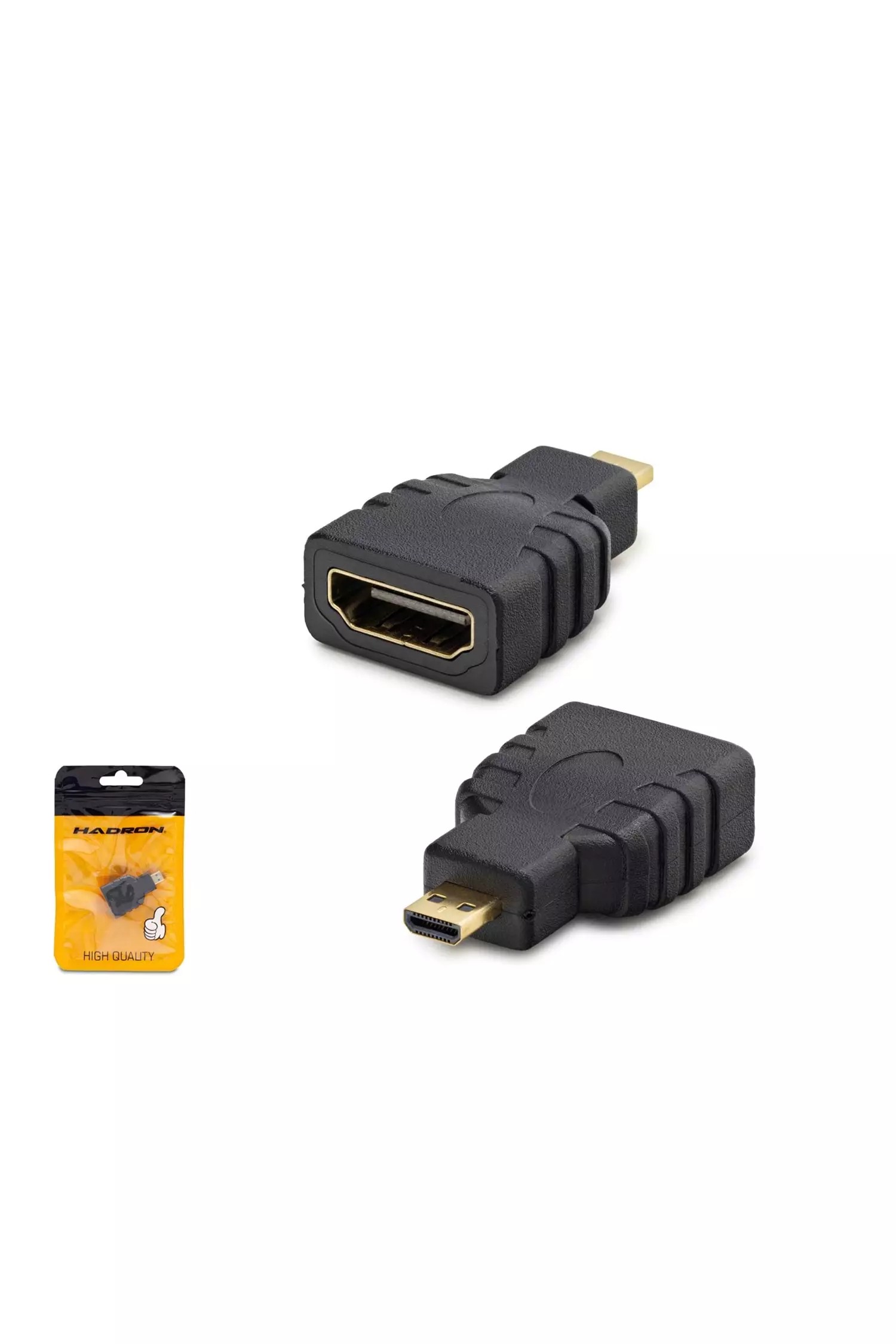 Hadron HDX1267 Micro HDMI (M) TO HDMI (F) Adaptör Siyah
