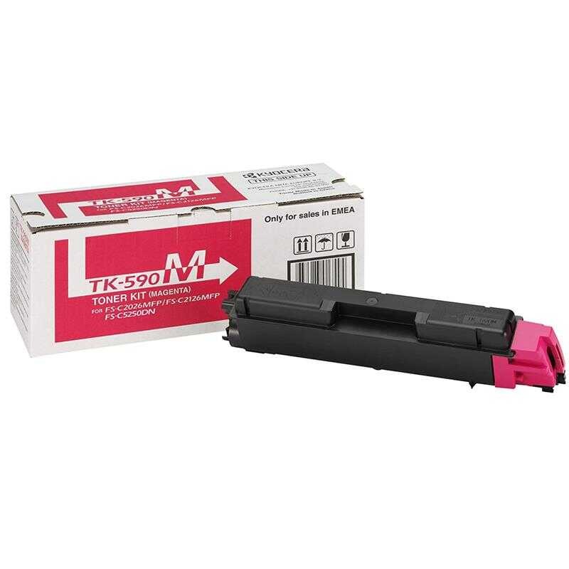 Kyocera TK-590 Kırmızı  Orjinal Toner