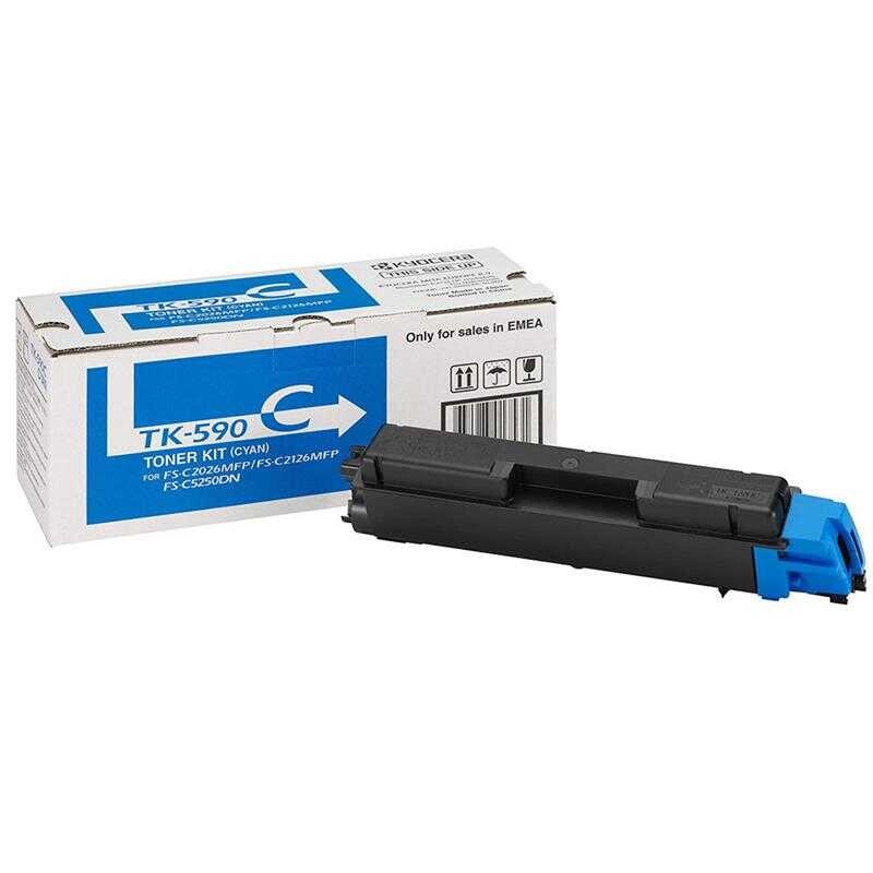 Kyocera TK-590 Mavi Orjinal Toner 