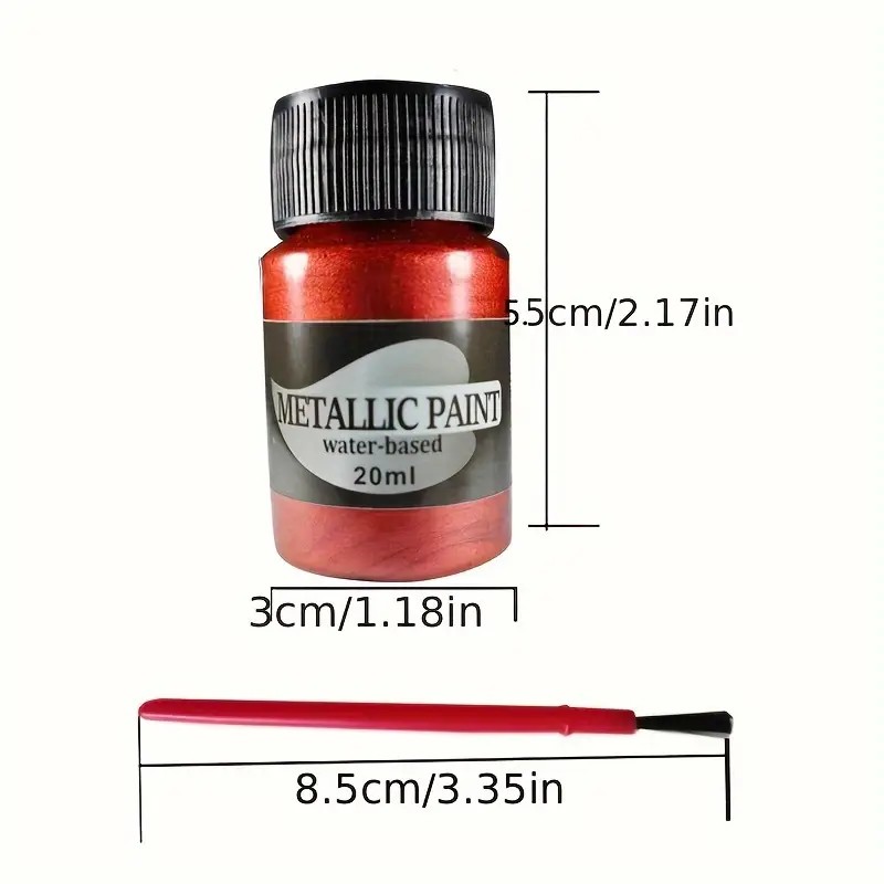 Metalik Akrilik Boya 20ml 6 Renk 