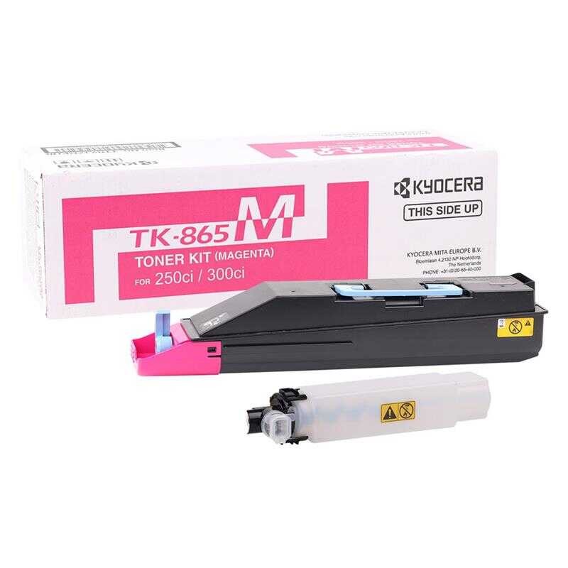Kyocera TK-865 Kırmızı Orjinal Toner