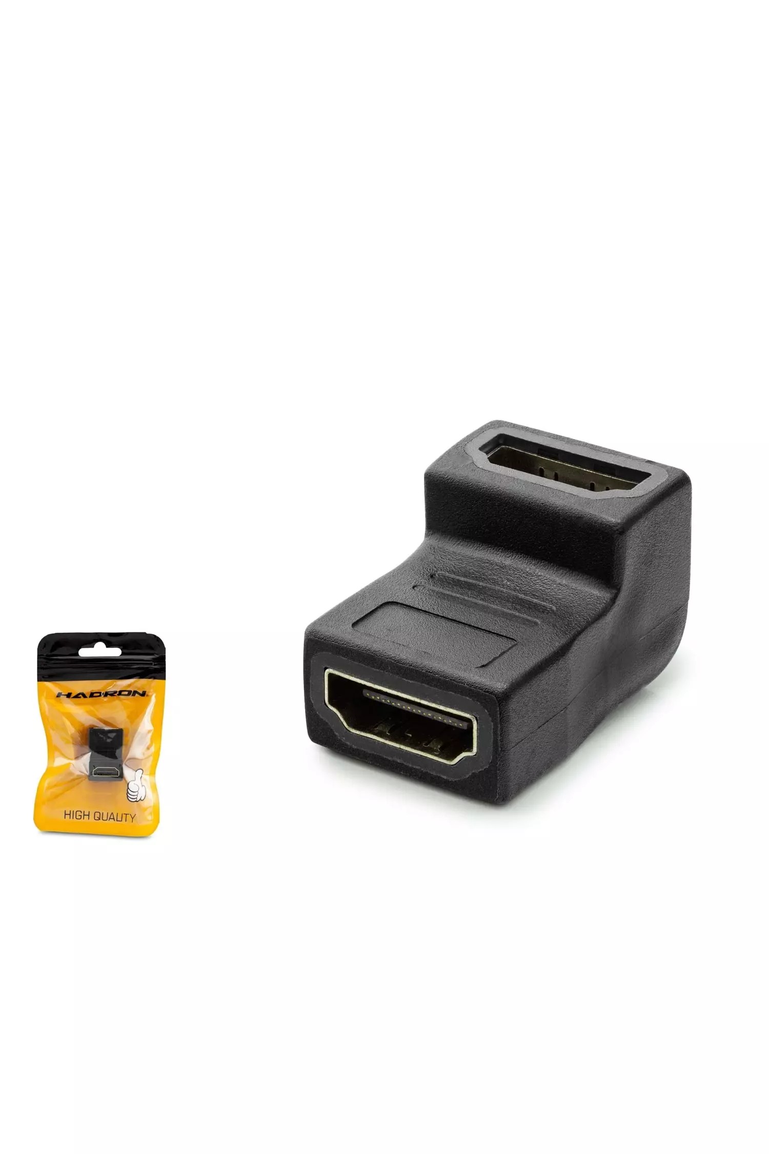 Hadron HDX1269 HDMI (F) TO HDMI (F) Adaptör L Tip Siyah
