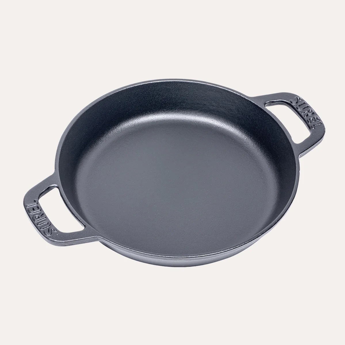 Sürel Demir Döküm Yuvarlak Sahan Tava 22 cm Siyah
