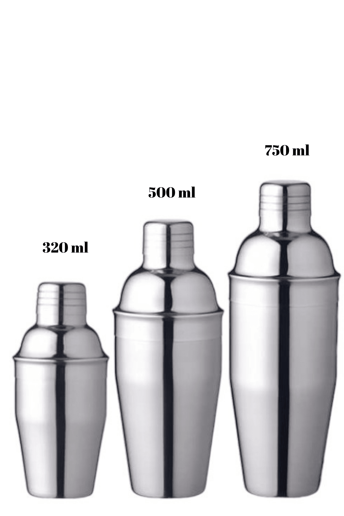 3 'lü Set Deluxe Koktaıl Shaker Set