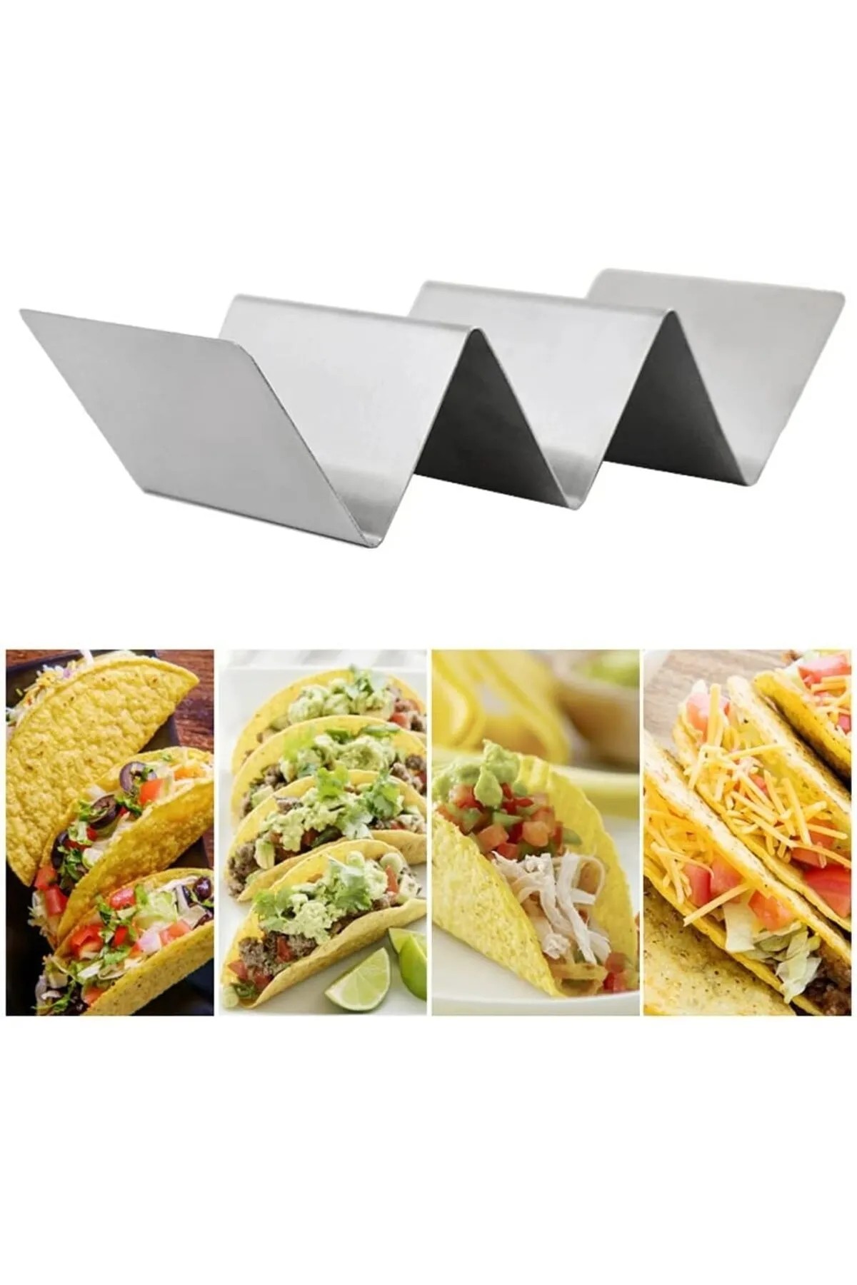 Feminox Taco Tutucu Stand Meksika Mutfak Taco Holder ( 23x7) Cm (TEKLİ) % 100 Yerli Üretim