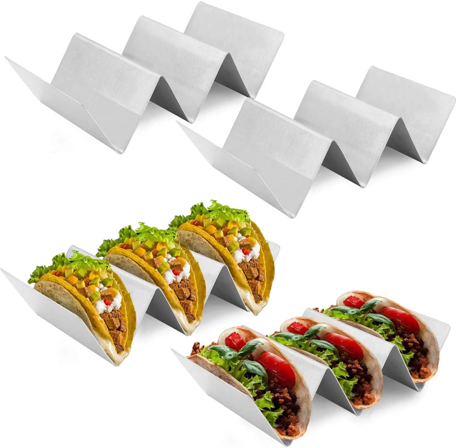 Feminox Taco Standı Meksika Mutfağı Taco Holder %100 Yerli Üretim 6'lı Set