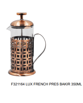 F321164 FÜNKE LUX FRENCH PRES BAKIR 350ML