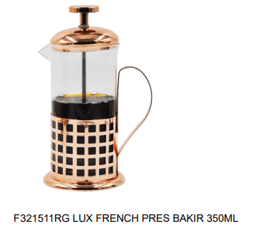 F321511RG FÜNKE  LUX FRENCH PRES BAKIR 350ML 