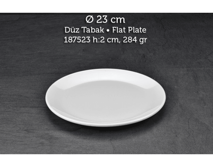 Tuva Therm International 6'lı Kırılmaz Düz Tabak 23 cm