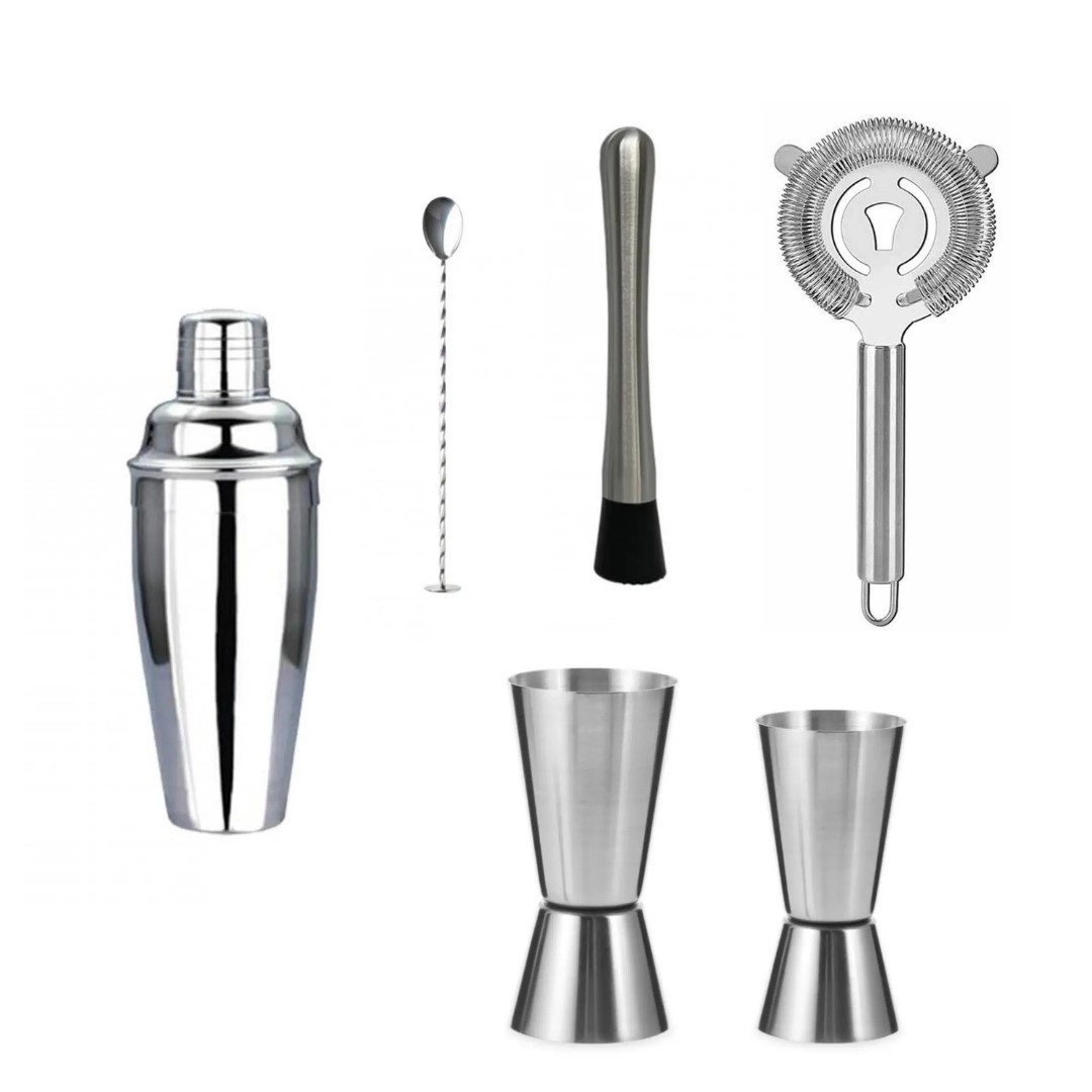 Kokteyli Set ( 6 parça) Shaker Paketi 