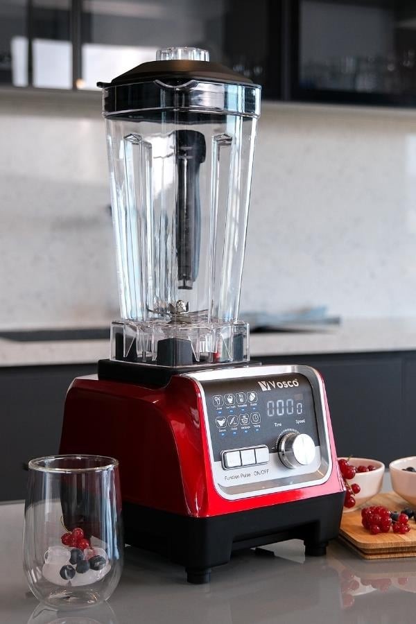 Vosco Bar Blender Pro Dijital 2 Lt Buz Kırıcılı 2200W Kırmızı
