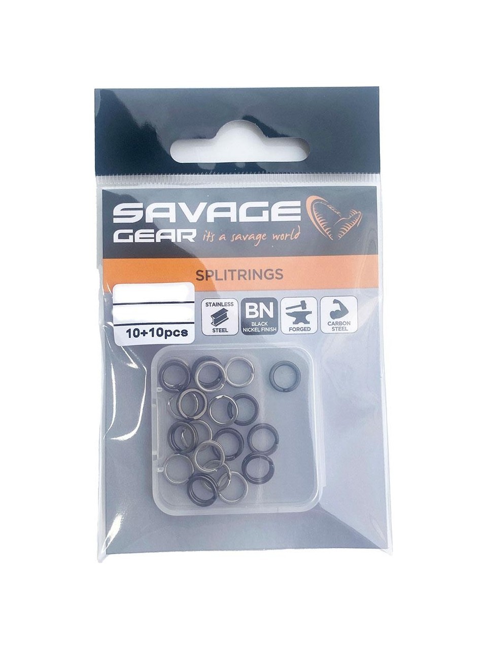 Savage Gear Split Ring Ss+Bln 10+10 - 5.5 mm