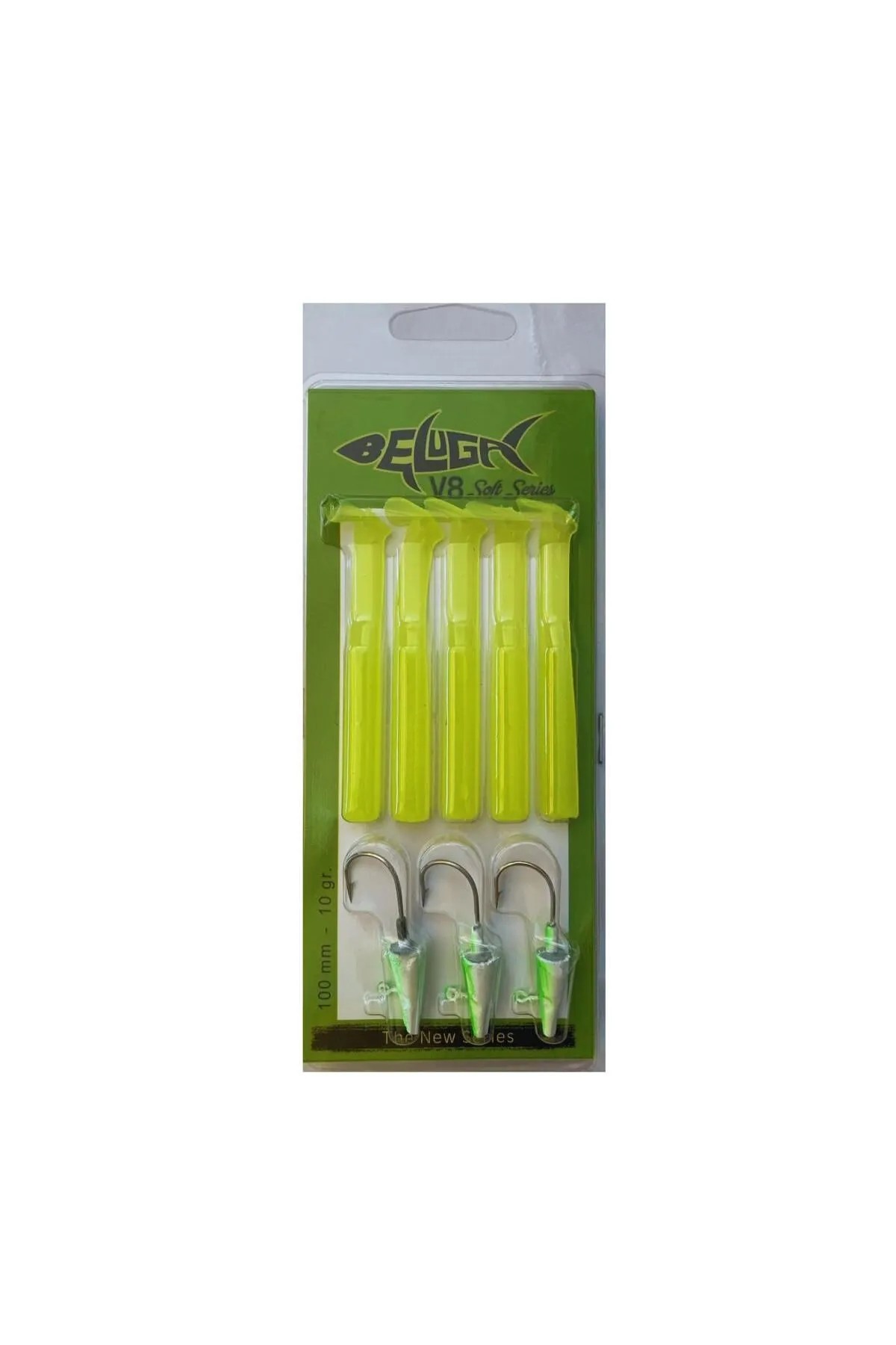 BELUGA V8 100mm 10g Silikon Balık - Limon