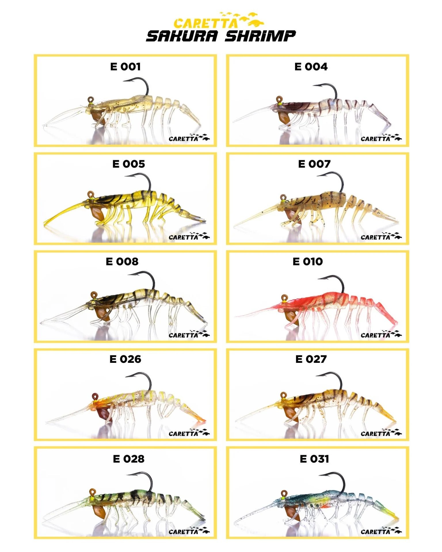 CARETTA SAKURA SHRIMP 6,5g 76mm SİLİKON KARİDES