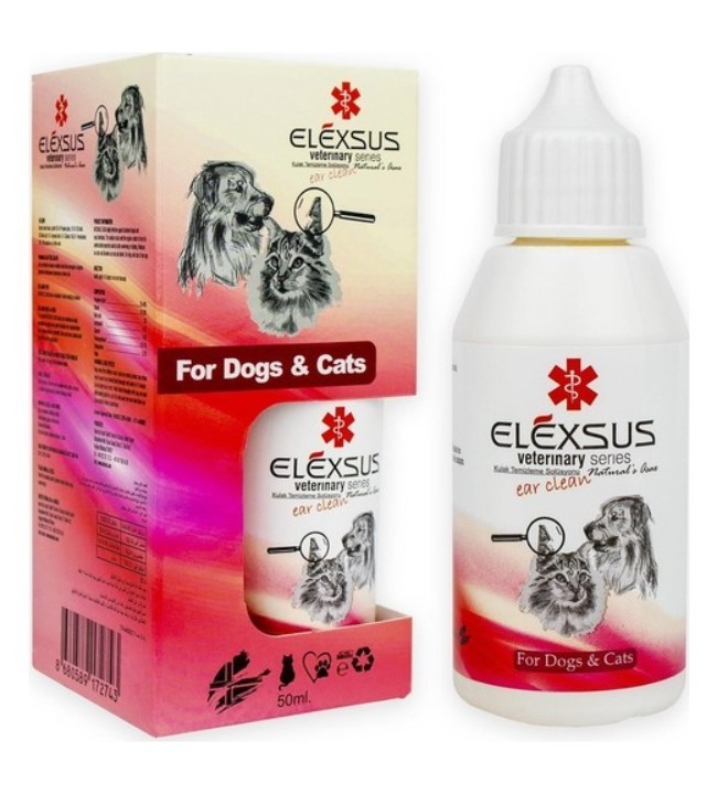 Elexsus Ear Clean Kedi Köpek Kulak Temizleme Solüsyonu 50 ml