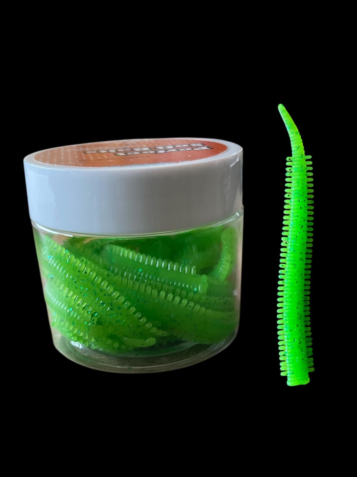 PANDORA SAND WORM SİLİKON KURT - GREEN GLİTTER