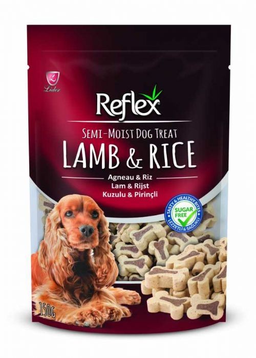 Reflex Semi-Moist Kuzulu Pirinçli Köpek Ödülü 150 Gr  FR-201