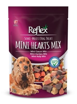  Reflex Semi-Moist Mini Kalp Mix Köpek Ödül Maması 150 GR FR-203