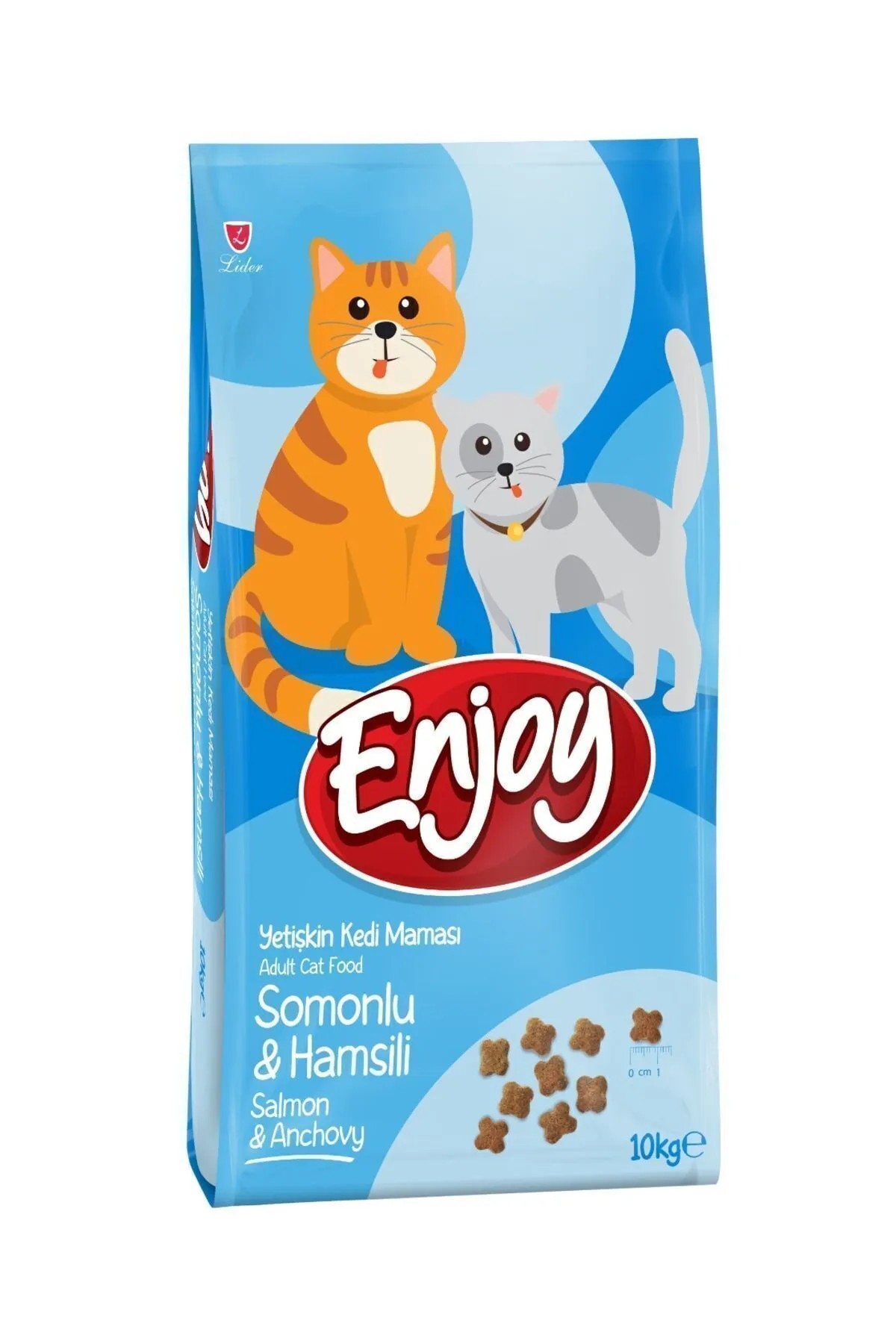 Enjoy Somonlu ve Hamsili Yetişkin Kedi Maması 10kg