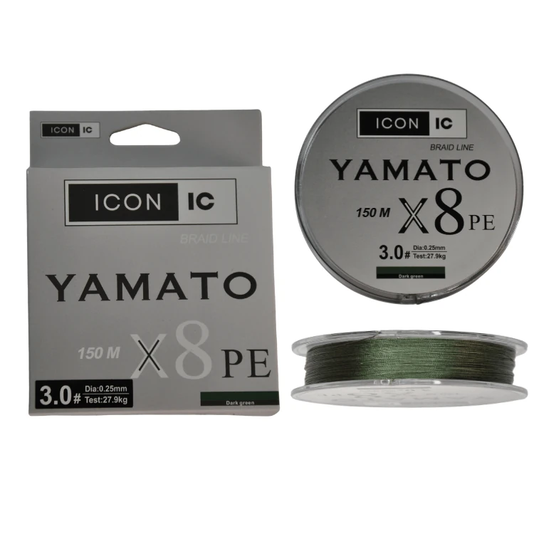 ICON-IC YAMATO 8X 150M DARK GREEN İPEK MİSİNA