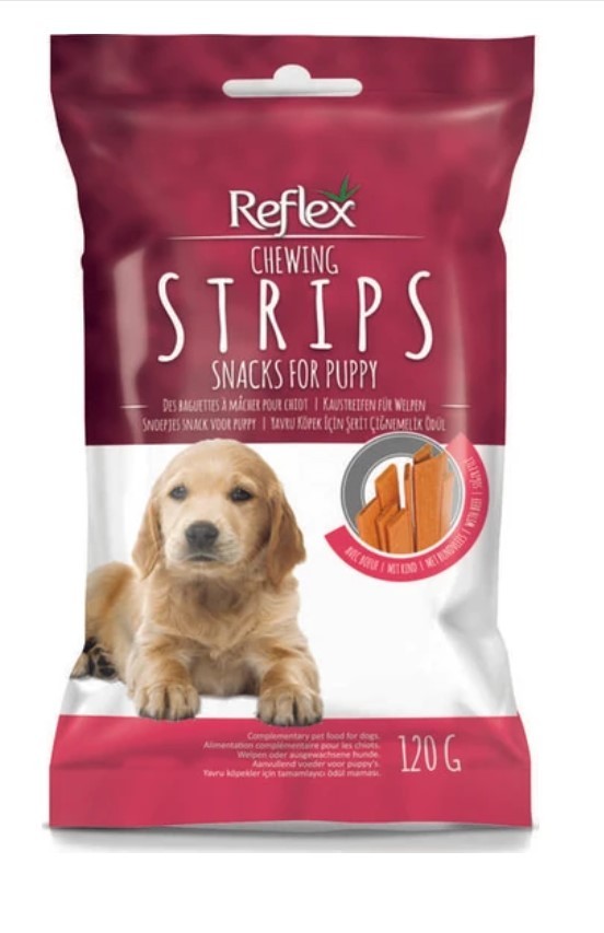 Reflex Şerit Yavru Köpek İçin Çiğnemelik Ödül Maması 120 gr