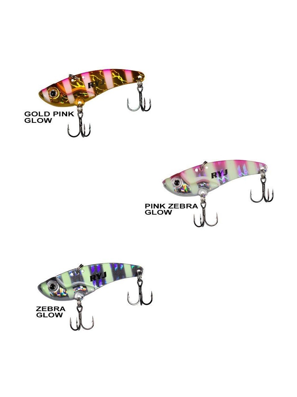 Ryuji Mirror Vib 15 gr 5.5 cm Jig Yem - Zebra Glow