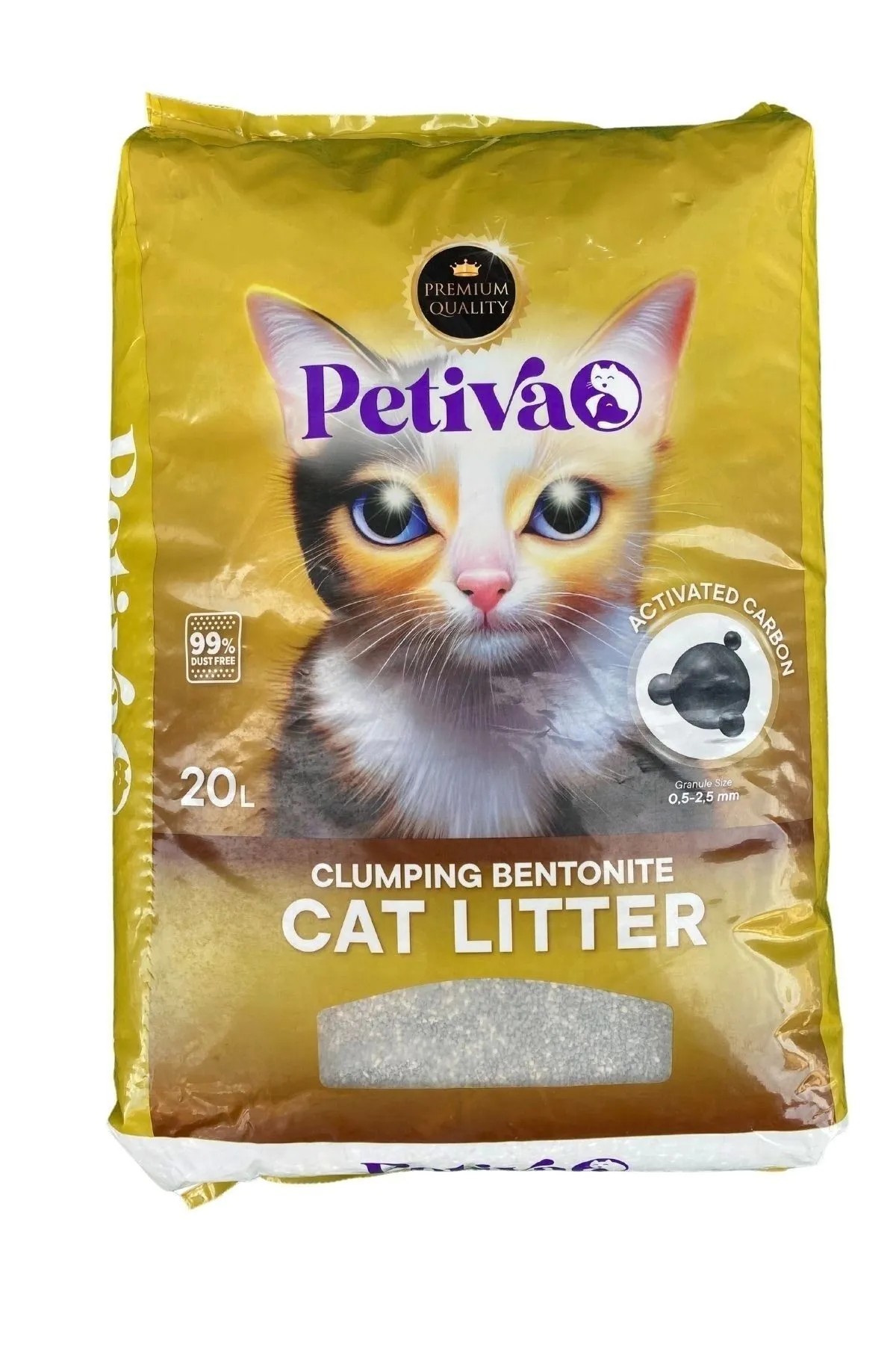 Petiva Süper Premium Aktif Karbon Kedi Kumu 20 L